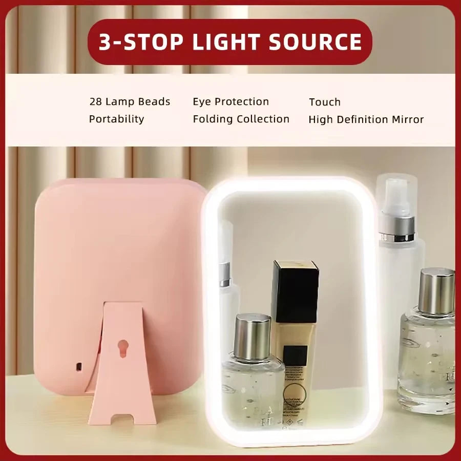LED Touch Screen Makeup Mirror