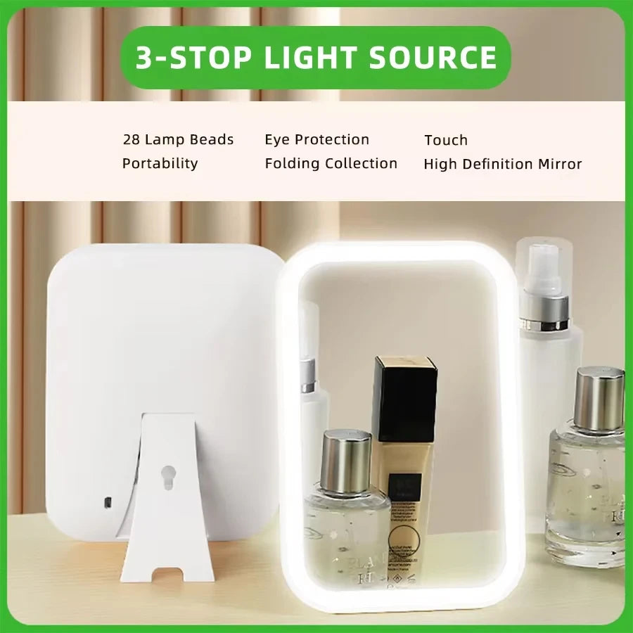 LED Touch Screen Makeup Mirror