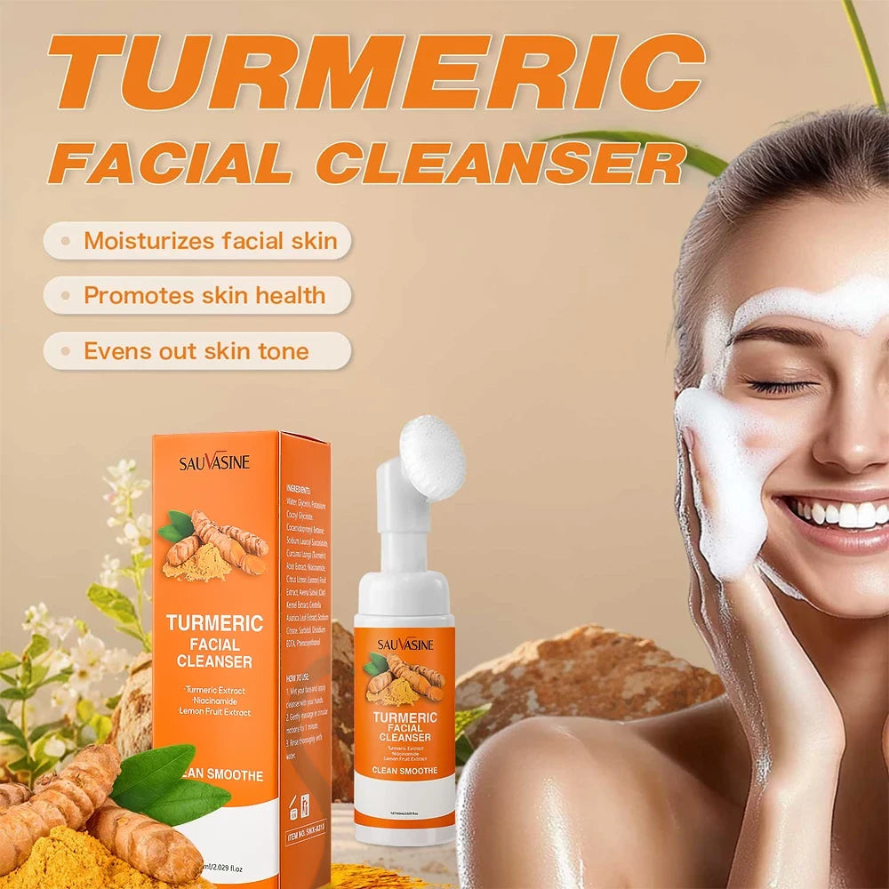 Turmeric Brightening Foaming Cleanser & Brush