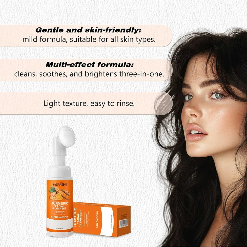 Turmeric Brightening Foaming Cleanser & Brush