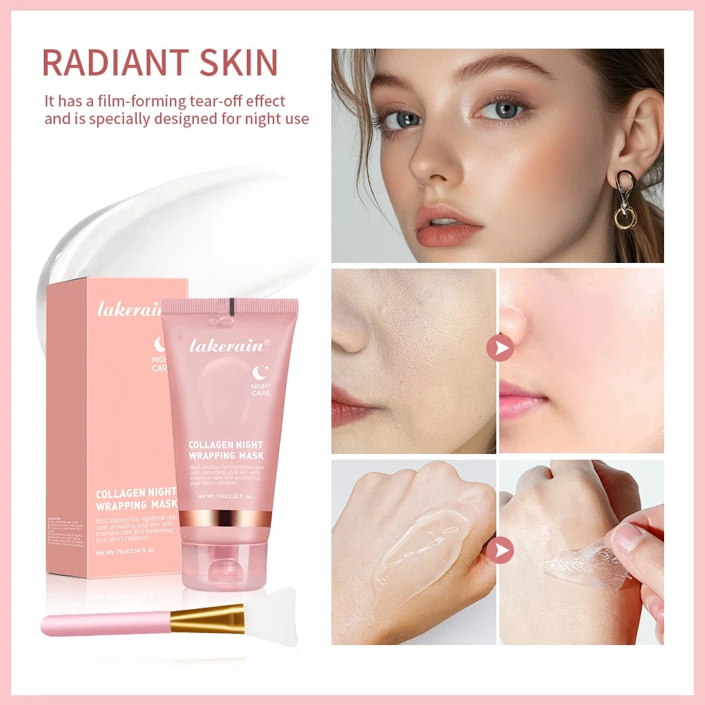 Collagen Glow Peel-Off Mask & Applicator Brush