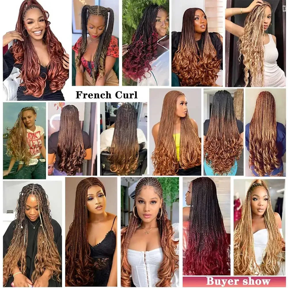 French Curl Braiding Hair Extensions